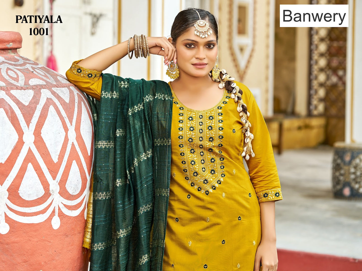 Patiyala Banwery Gadwal Silk Readymade Salwar Suits Manufacturer India