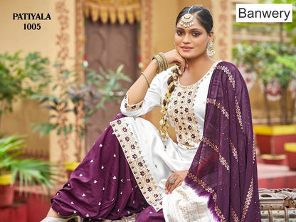 Patiyala Banwery Gadwal Silk Readymade Salwar Suits Manufacturer India