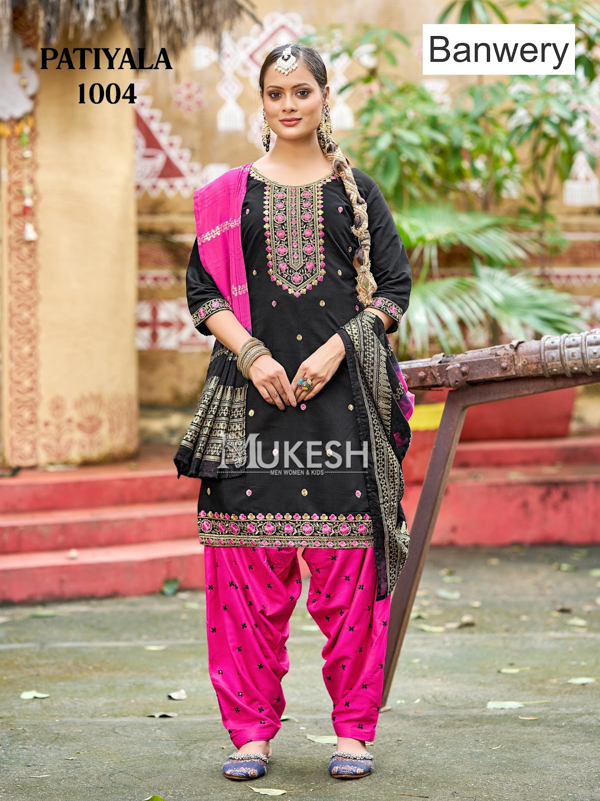 Patiyala Banwery Gadwal Silk Readymade Salwar Suits Manufacturer India