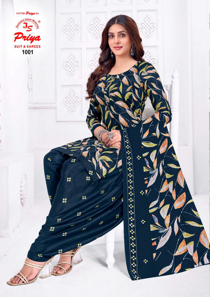 Patiyala House Js Priya Poplin Cotton Readymade Salwar Suits Wholesaler India