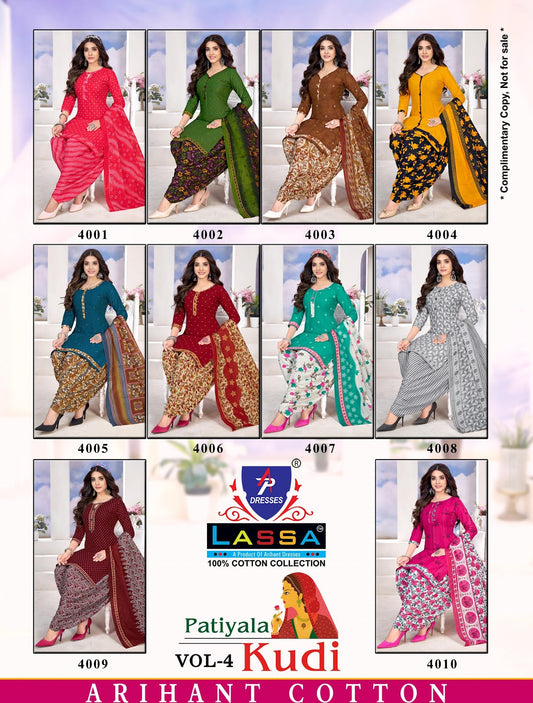 Patiyala Kudi Vol 4 Ap Dresses Cotton Dress Material Wholesaler India