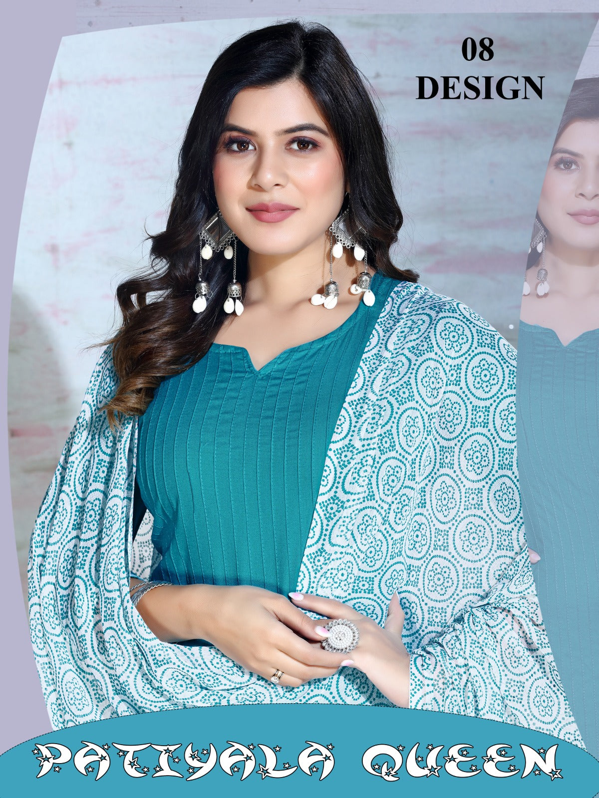 Patiyala Queen Girinemi Rayon 14Kg Readymade Salwar Suits Exporter Gujarat