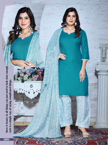 Patiyala Queen Girinemi Rayon 14Kg Readymade Salwar Suits Exporter Gujarat