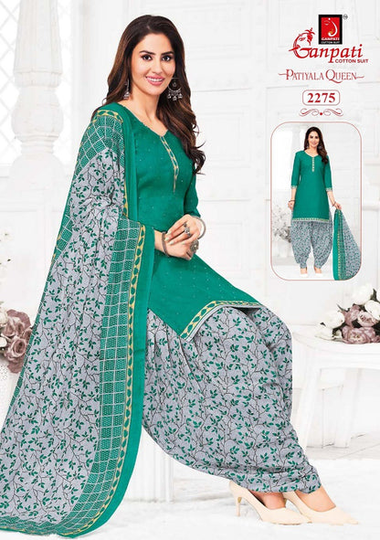 Patiyala Queen Vol 11 Ganpati Cotton Readymade Salwar Suits Manufacturer Ahmedabad
