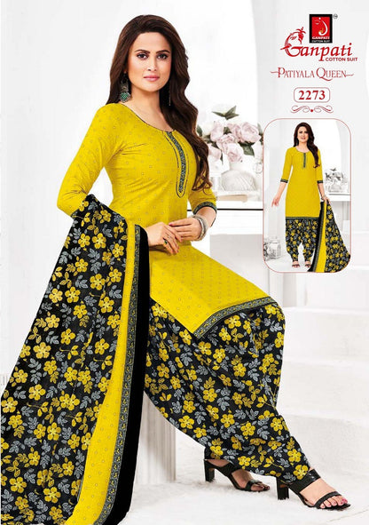 Patiyala Queen Vol 11 Ganpati Cotton Readymade Salwar Suits Manufacturer Ahmedabad