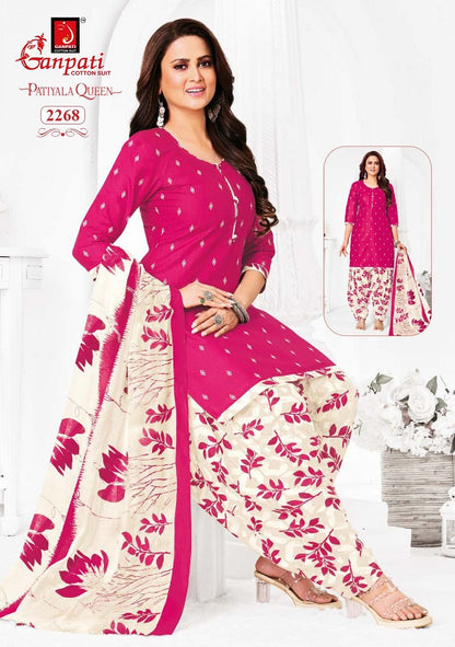 Patiyala Queen Vol 11 Ganpati Cotton Readymade Salwar Suits Manufacturer Ahmedabad
