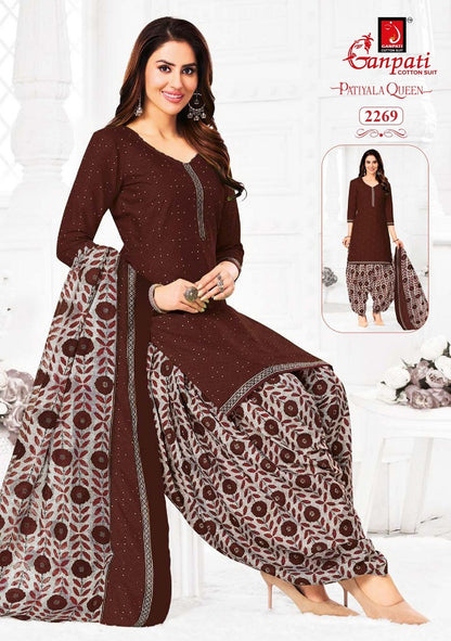 Patiyala Queen Vol 11 Ganpati Cotton Readymade Salwar Suits Manufacturer Ahmedabad