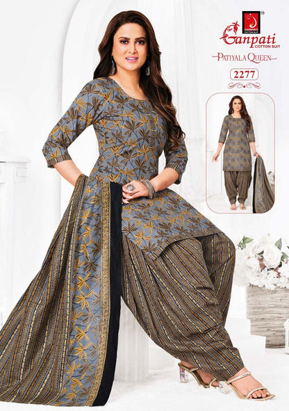 Patiyala Queen Vol 11 Ganpati Cotton Readymade Salwar Suits Manufacturer Ahmedabad