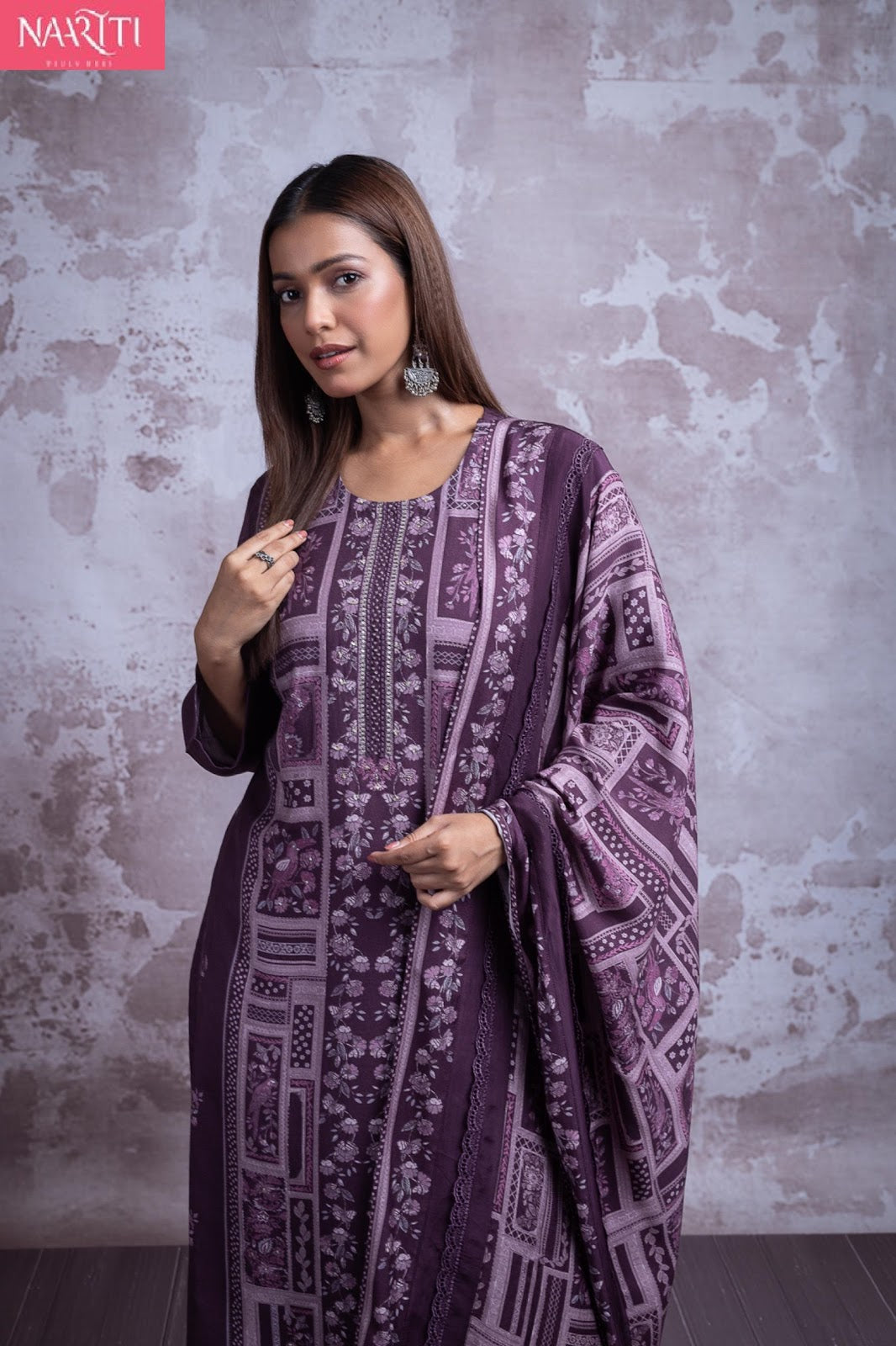 Patol Naariti Pure Muslin Pant Style Suits Wholesale Price