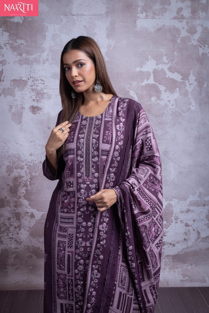 Patol Naariti Pure Muslin Pant Style Suits Wholesale Price