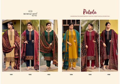 Patola Mumtaz Arts Viscose Karachi Salwar Suits Supplier India