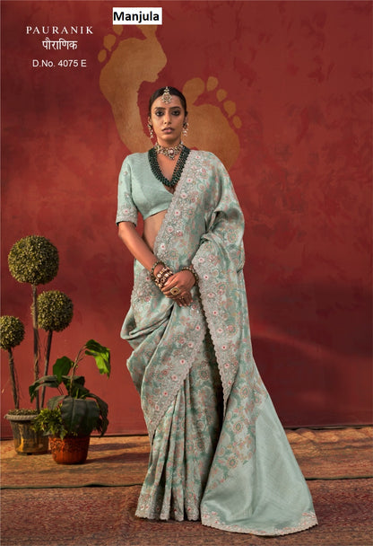 Pauranik Manjula Viscose Sarees Exporter India