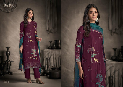 Pavika Omtex Silk Pant Style Suits Manufacturer Ahmedabad