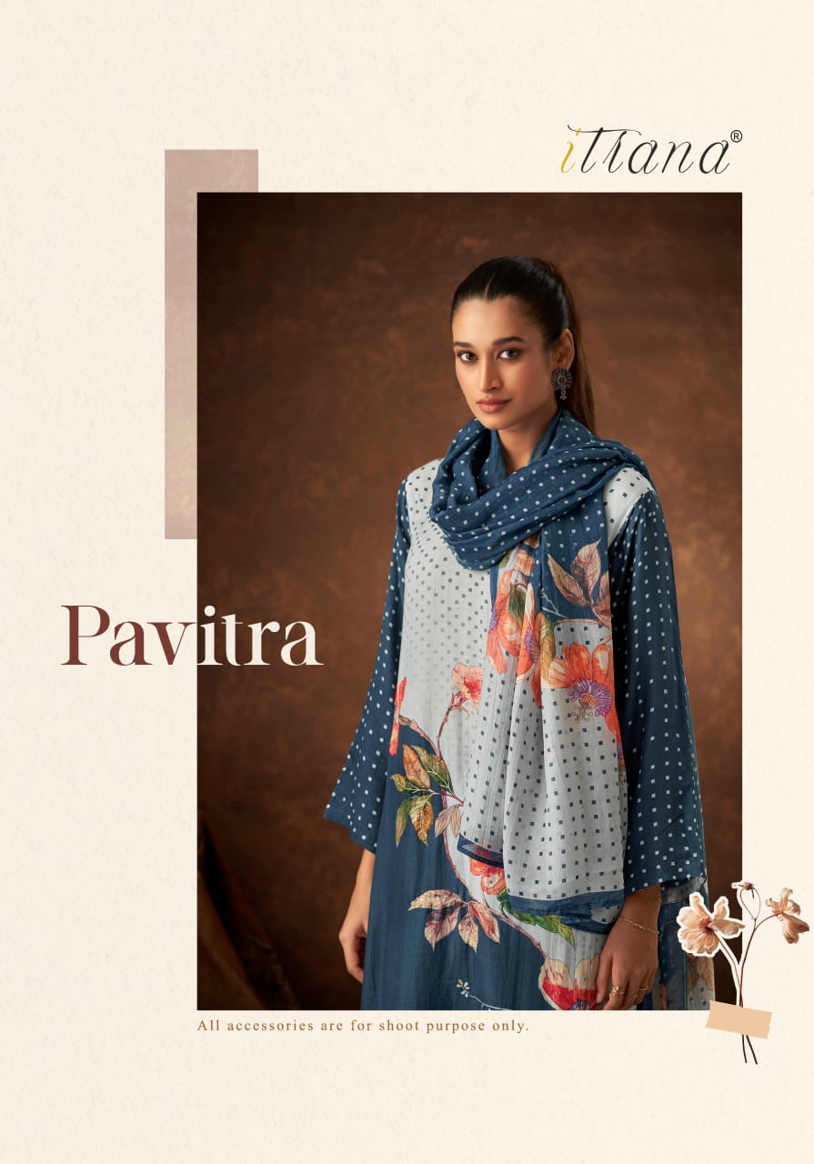 Pavitra Itrana Muslin Silk Pant Style Suits Supplier India