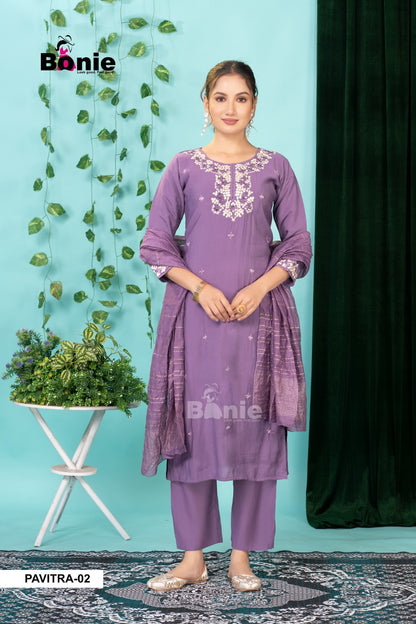 Pavitra Vol 3 Bonie Pv Readymade Pant Style Suits Exporter Gujarat