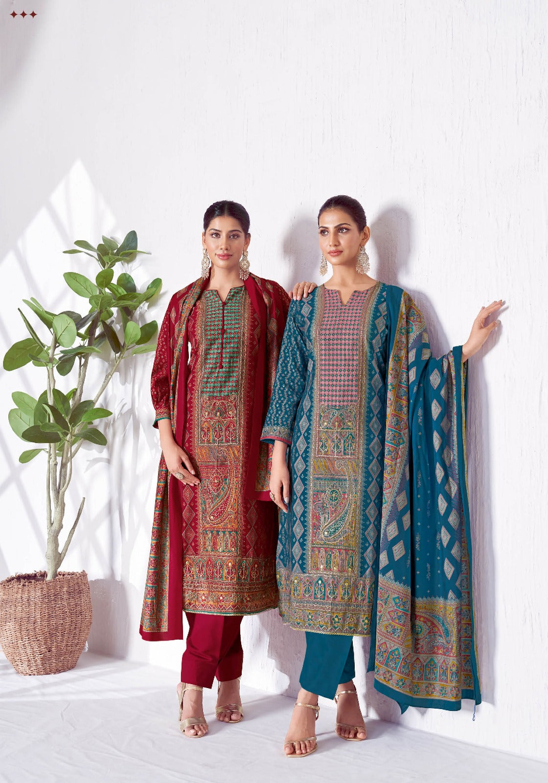 Payal Advance Vol 4 Suryajyoti Modal Silk Readymade Pant Style Suits Wholesaler Gujarat