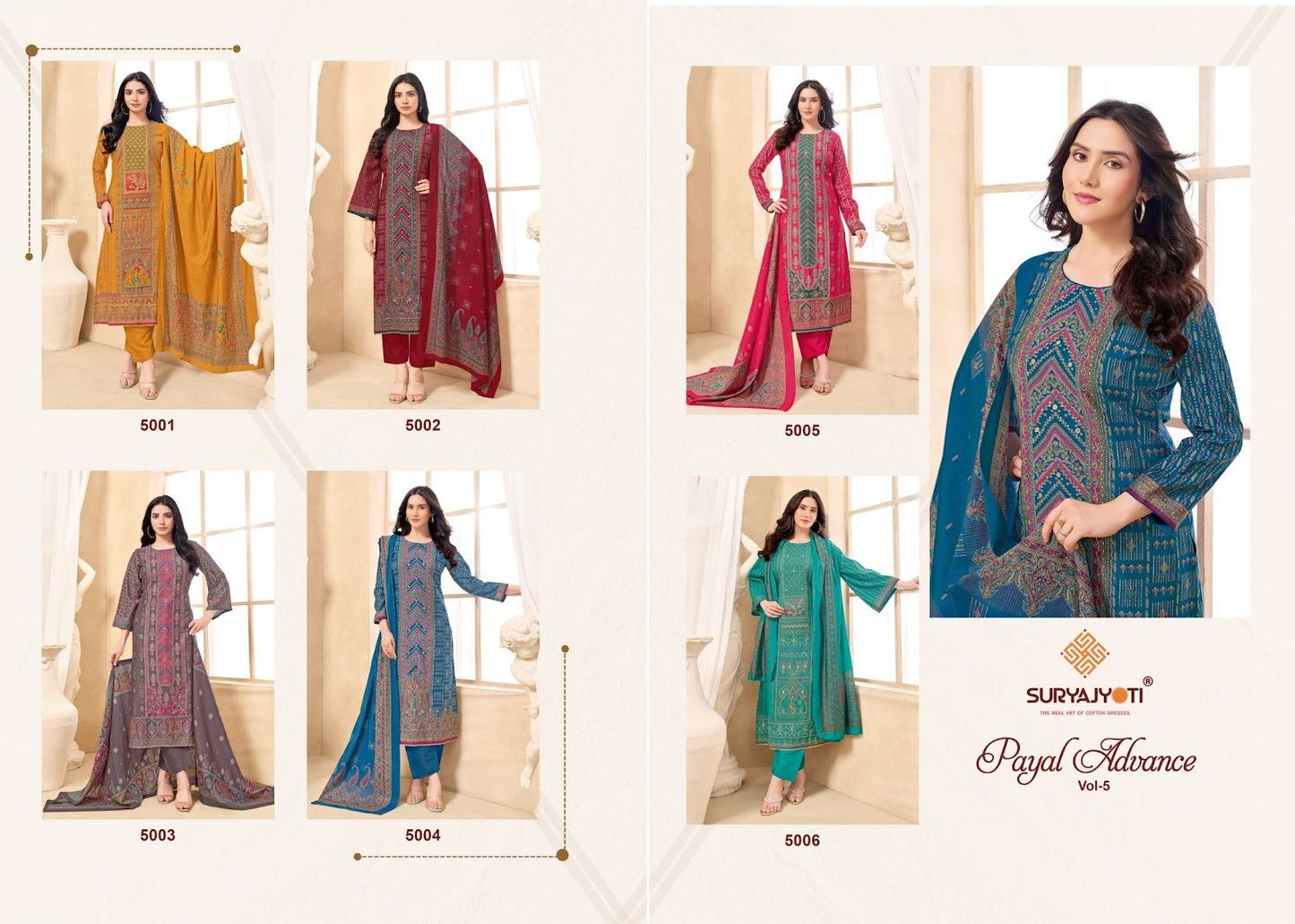 Payal Advance Vol 5 Suryajyoti Modal Pant Style Suits Manufacturer