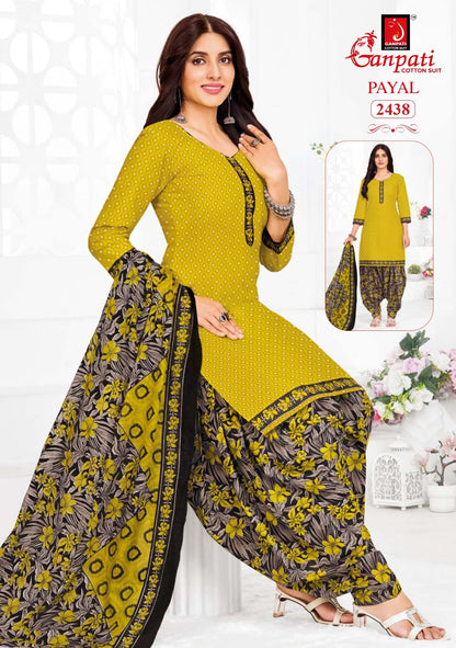 Payal Patiyala Vol 10 Ganpati Cotton Readymade Suits Wholesale Price