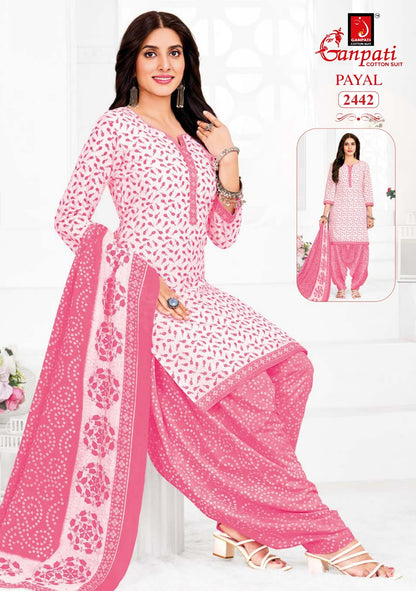Payal Patiyala Vol 10 Ganpati Cotton Readymade Suits Wholesale Price