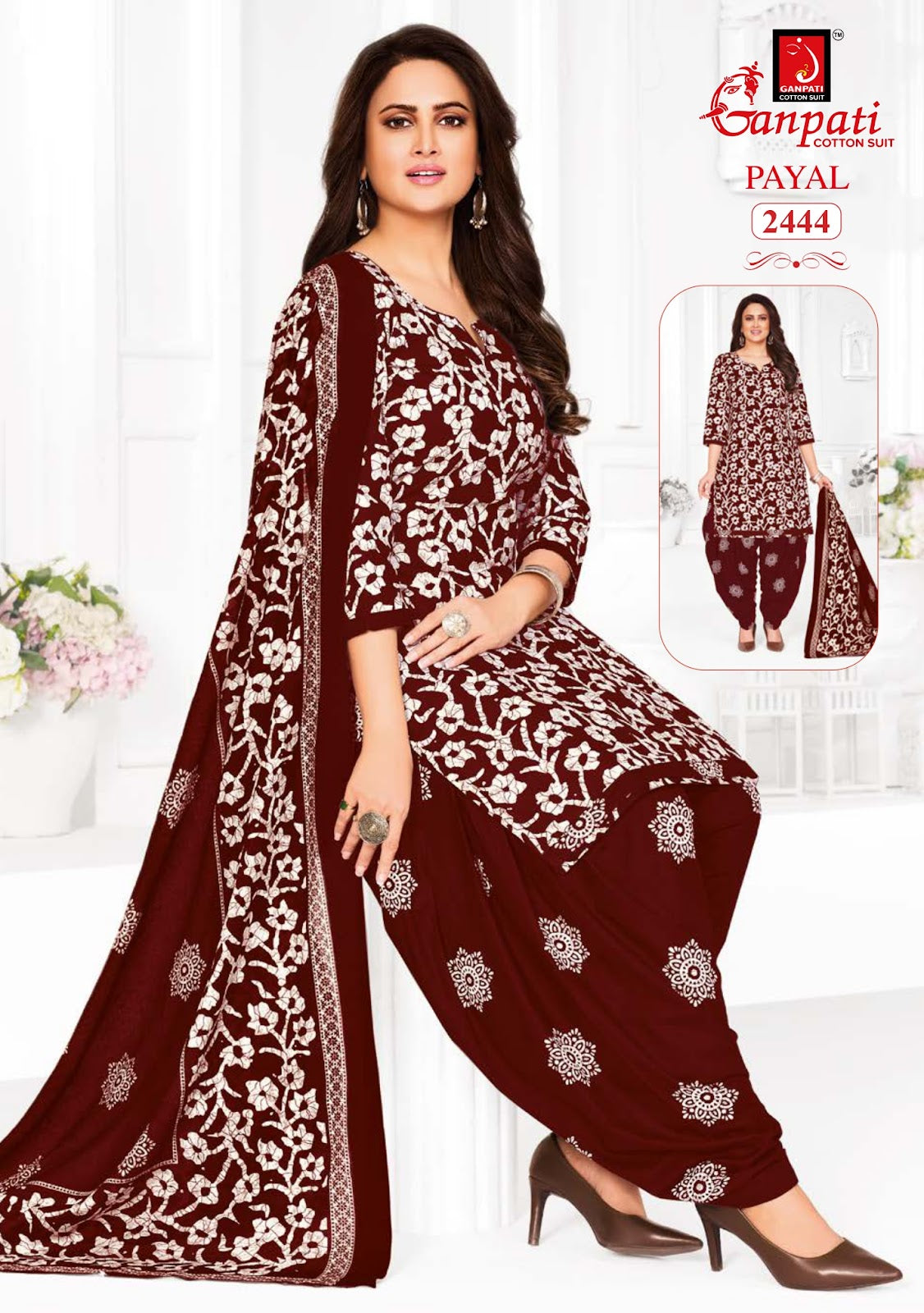 Payal Patiyala Vol 10 Ganpati Cotton Readymade Suits Wholesale Price