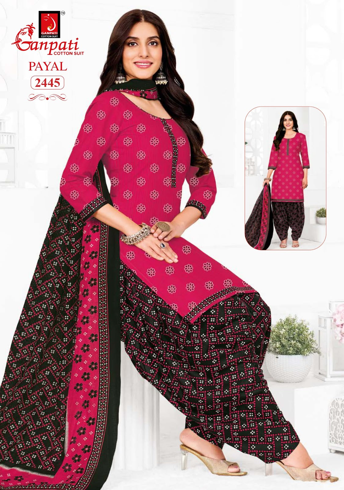 Payal Patiyala Vol 10 Ganpati Cotton Readymade Suits Wholesale Price
