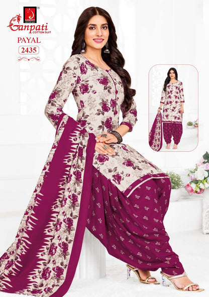 Payal Patiyala Vol 10 Ganpati Cotton Readymade Suits Wholesale Price