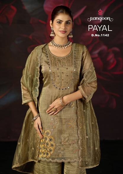 Payal Rangoon Salsa Readymade Plazzo Style Suits Wholesale Price