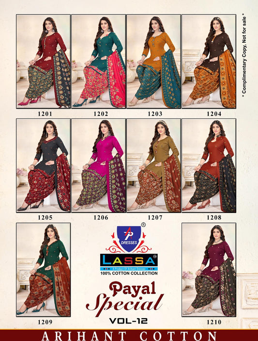 Payal Special Vol 12 Ap Dresses Cotton Dress Material Wholesale Price