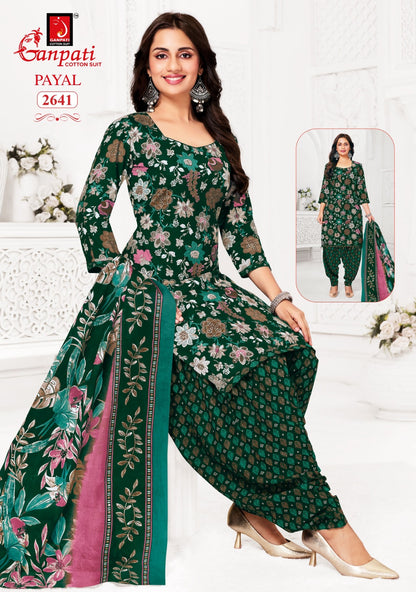 Payal Vol 12 Ganpati Cotton Dress Material Supplier