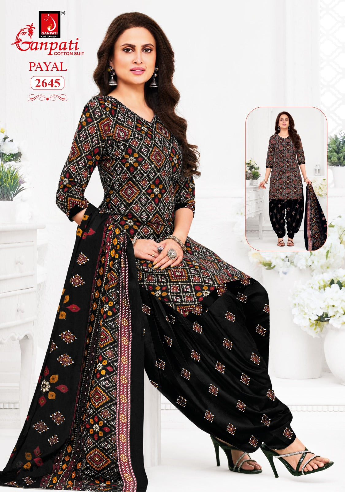Payal Vol 12 Ganpati Cotton Dress Material Supplier