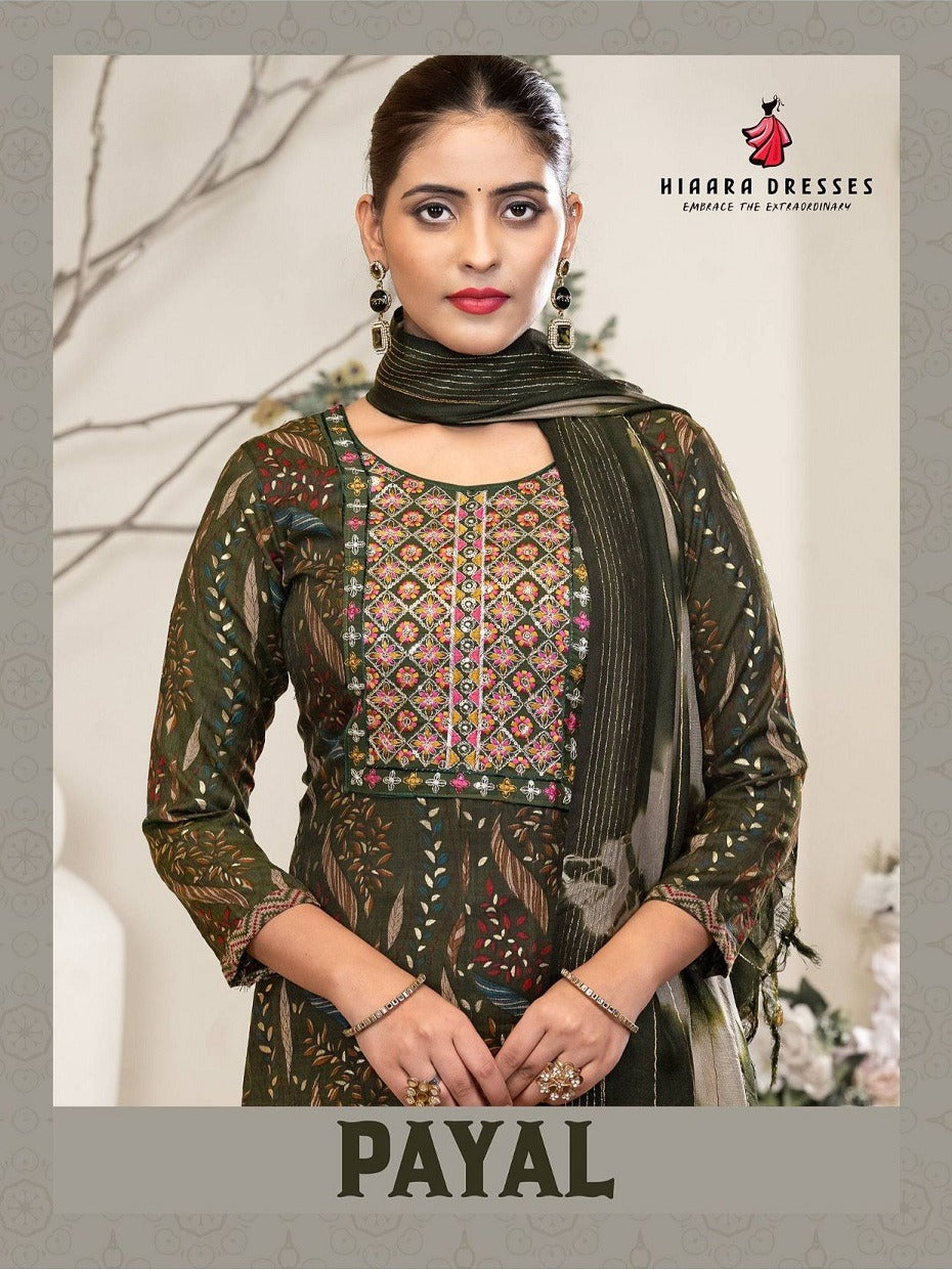 Payal Vol 1 Hiaara Rayon Capsule Readymade Pant Style Suits Exporter India