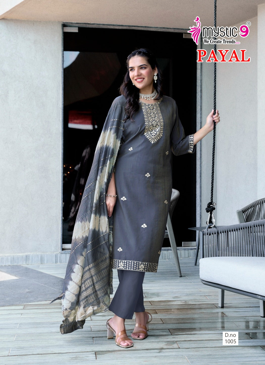 Payal Vol 1 Mystic 9 Vertican Readymade Pant Style Suits Wholesale Price