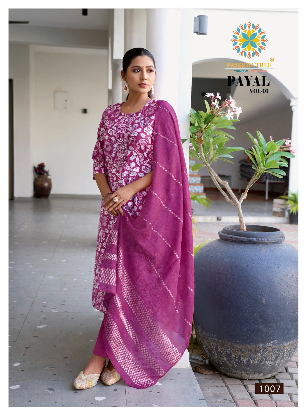 Payal Vol 1 Passion Tree Vetican Readymade Pant Style Suits Wholesaler