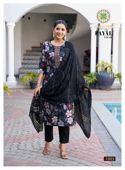 Payal Vol 1 Passion Tree Vetican Readymade Pant Style Suits Wholesaler