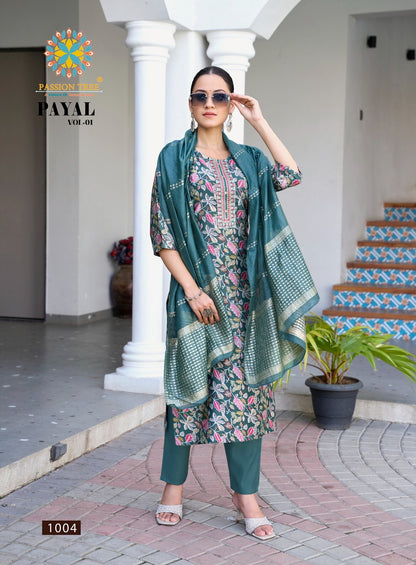 Payal Vol 1 Passion Tree Vetican Readymade Pant Style Suits Wholesaler