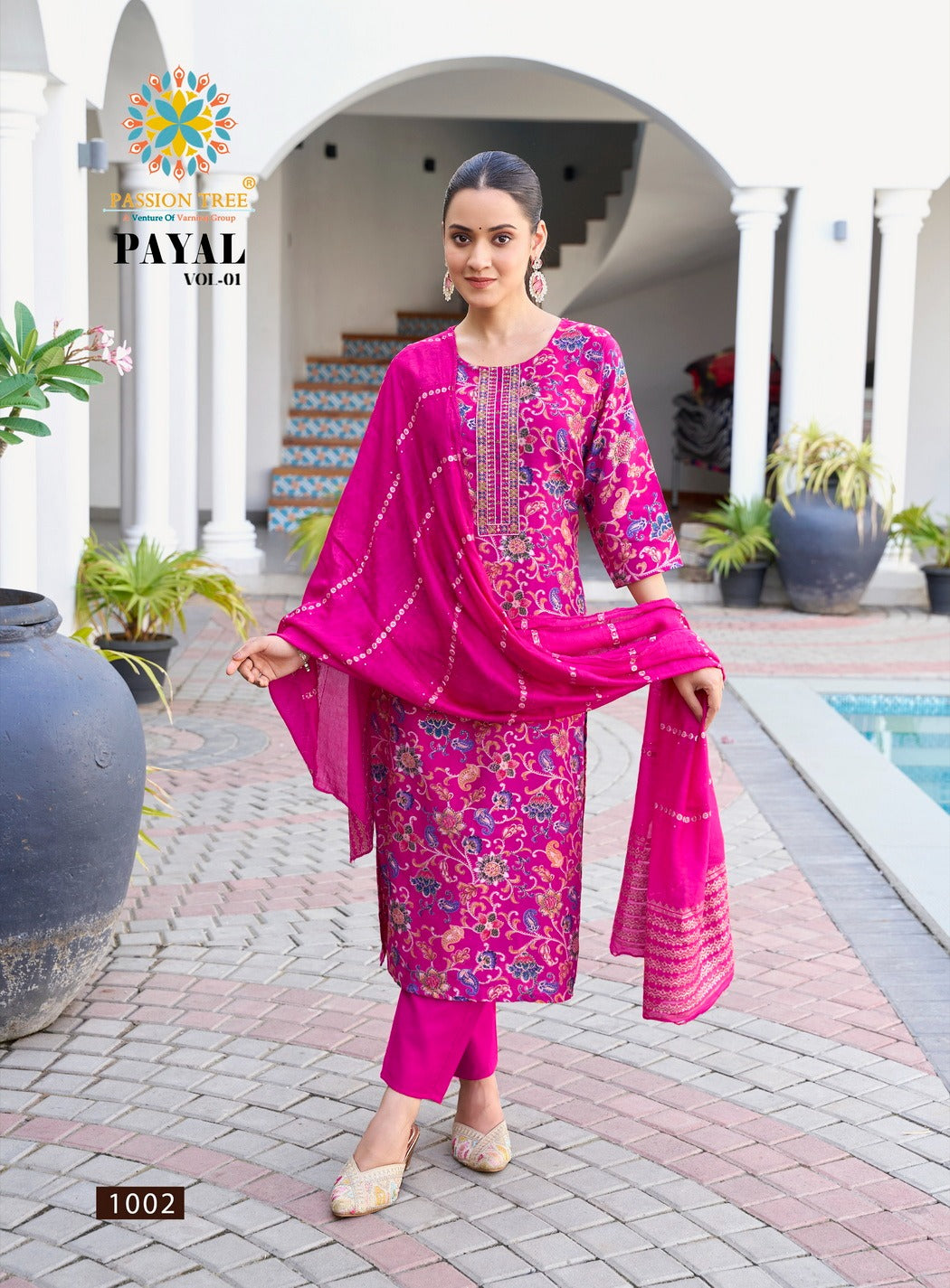 Payal Vol 1 Passion Tree Vetican Readymade Pant Style Suits Wholesaler