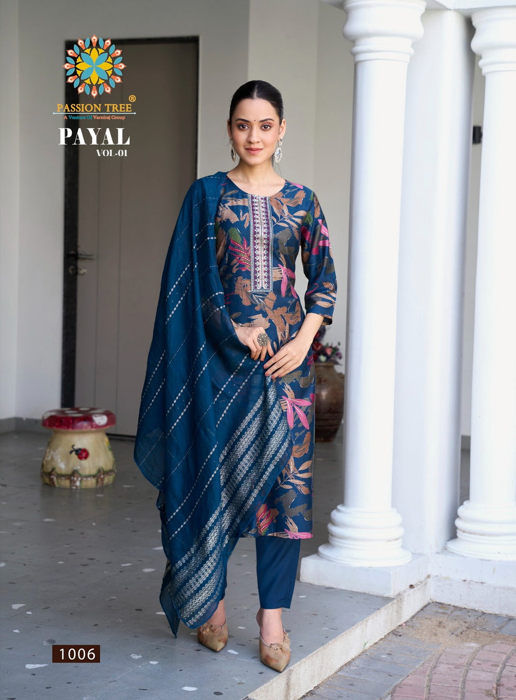 Payal Vol 1 Passion Tree Vetican Readymade Pant Style Suits Wholesaler