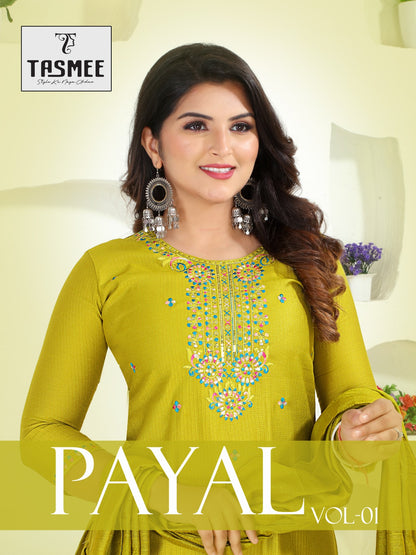 Payal Vol 1 Tasmee Berlin Readymade Pant Style Suits Wholesaler Ahmedabad