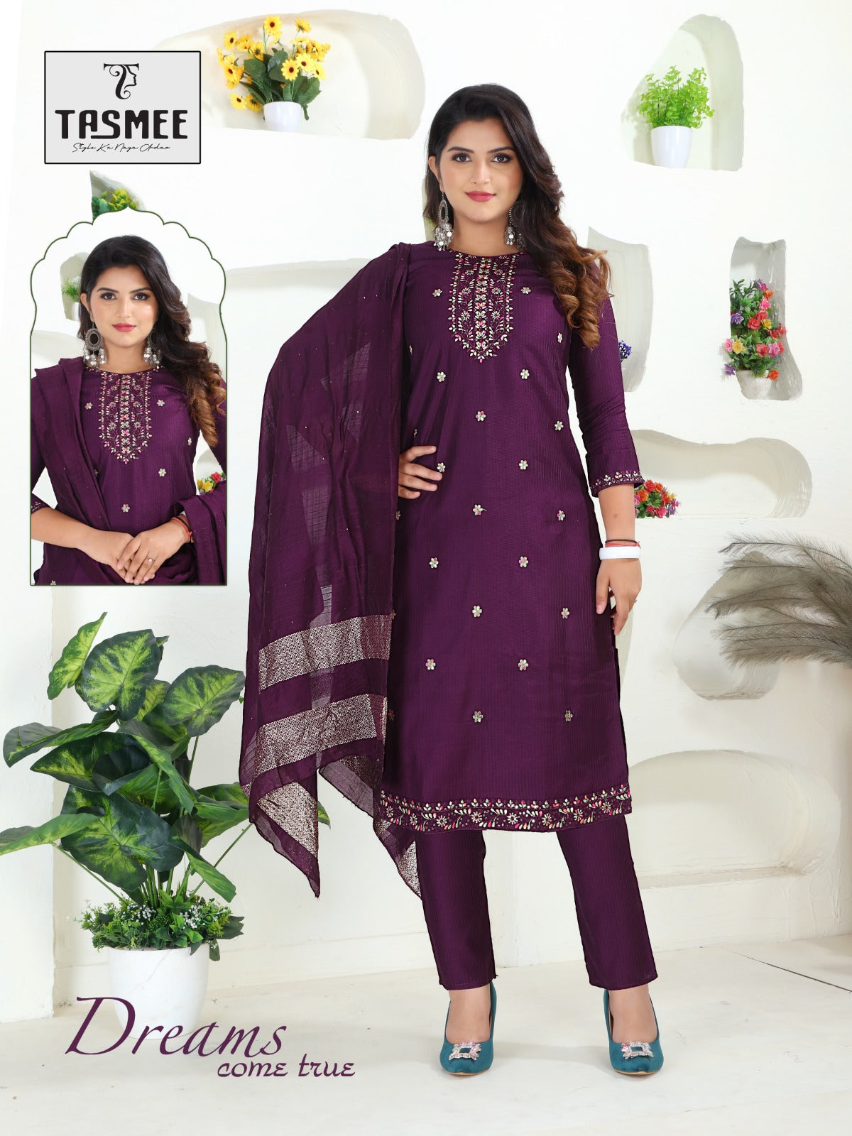 Payal Vol 1 Tasmee Berlin Readymade Pant Style Suits Wholesaler Ahmedabad