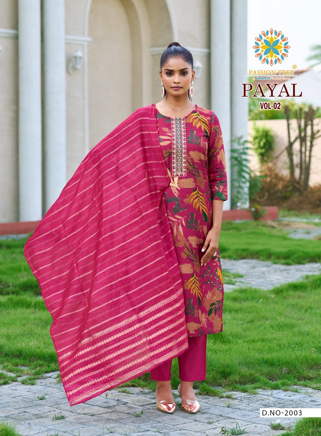 Payal Vol 2 Passion Tree Vetican Readymade Pant Style Suits Wholesaler