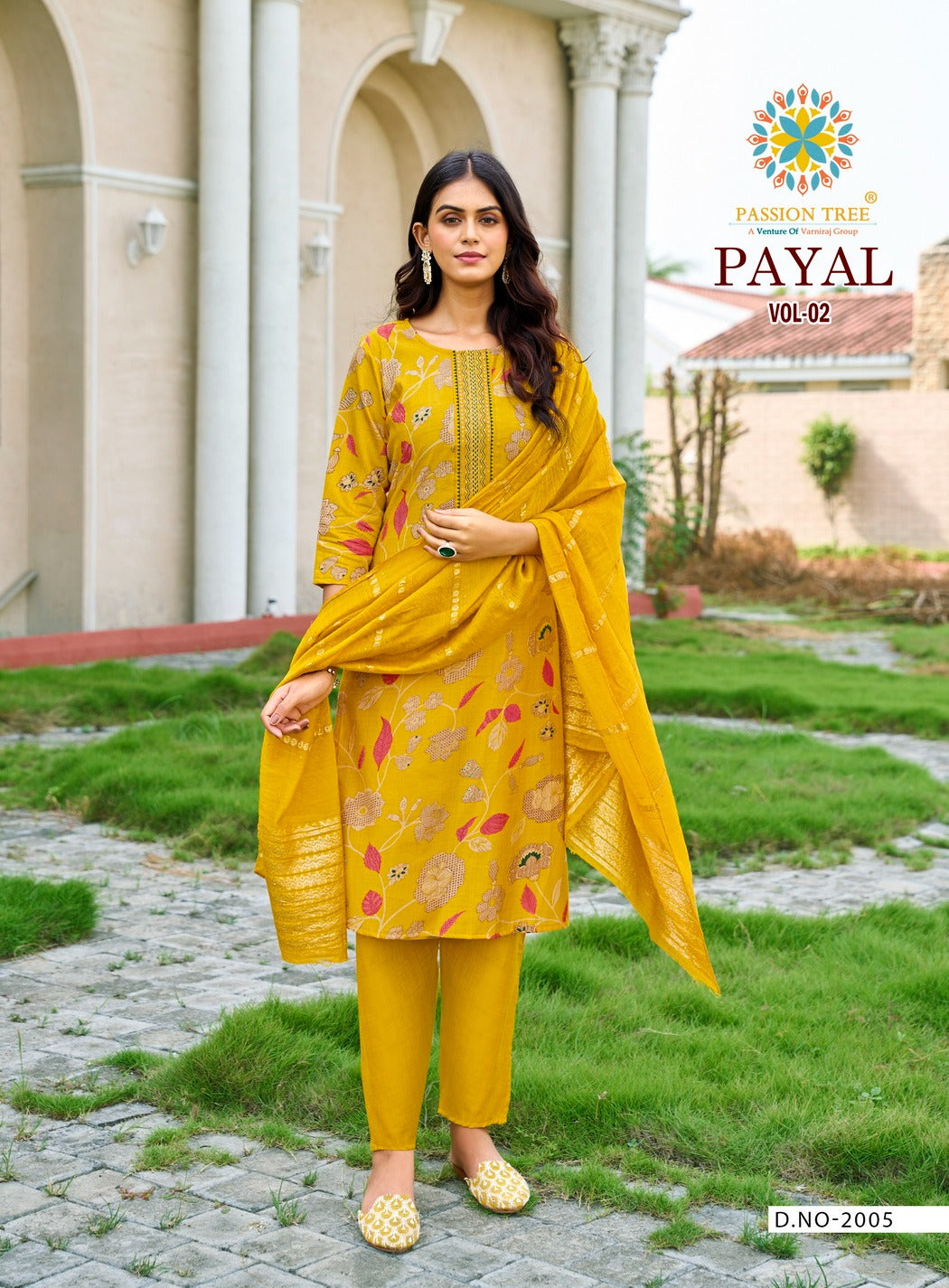 Payal Vol 2 Passion Tree Vetican Readymade Pant Style Suits Wholesaler