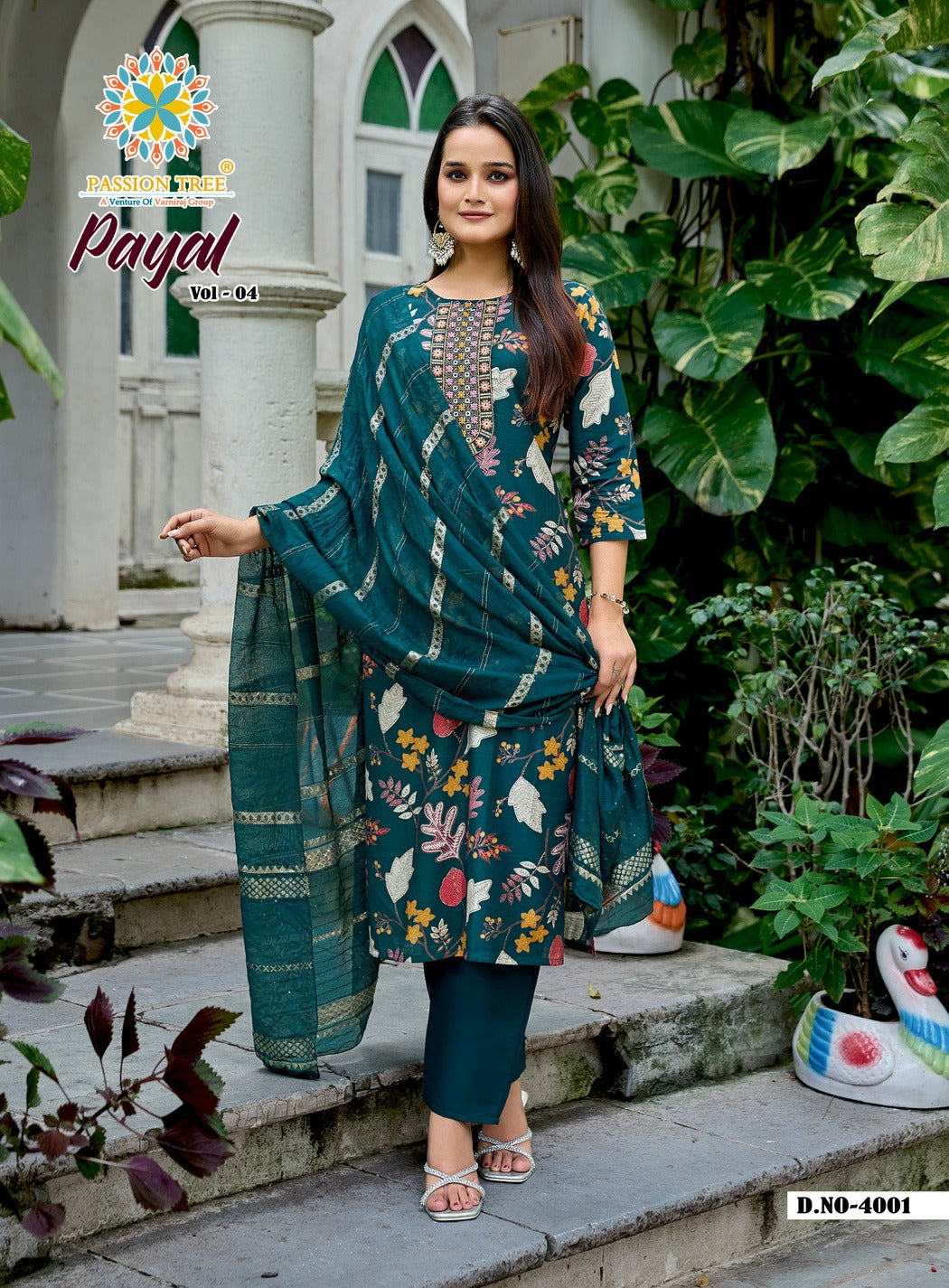 Payal Vol 4 Passion Tree Vetican Readymade Pant Style Suits Wholesale Price