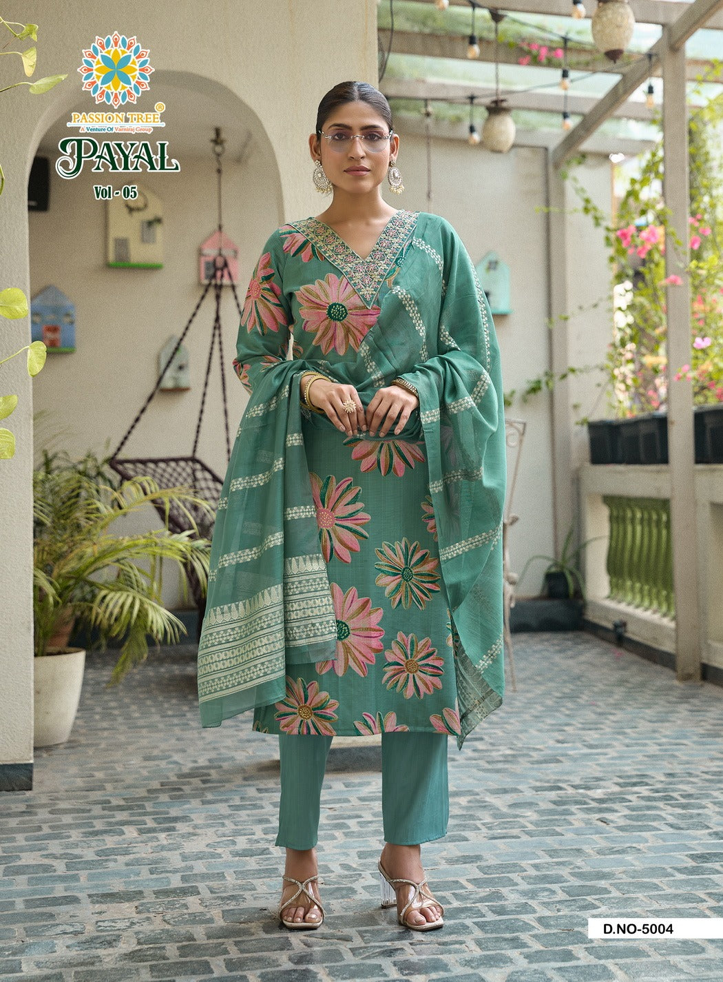 Payal Vol 5 Passion Tree Vetican Readymade Pant Style Suits Supplier Ahmedabad