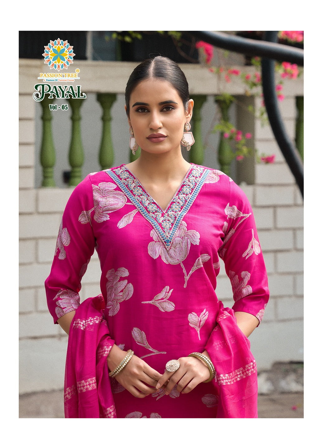 Payal Vol 5 Passion Tree Vetican Readymade Pant Style Suits Supplier Ahmedabad