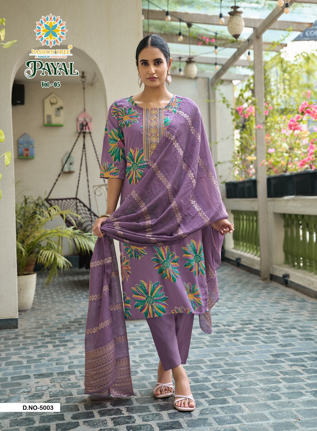 Payal Vol 5 Passion Tree Vetican Readymade Pant Style Suits Supplier Ahmedabad