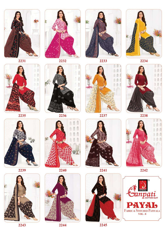 Payal Vol 8 Ganpati Cotton Dress Material Manufacturer India