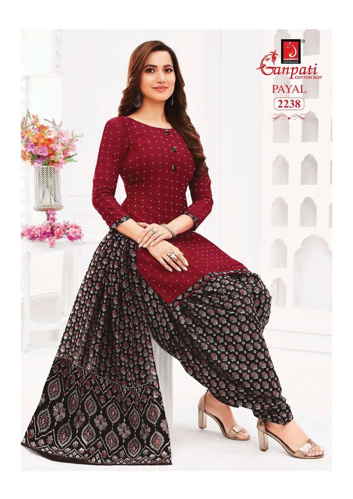 Payal Vol 8 Ganpati Readymade Cotton Patiyala Suits Wholesale