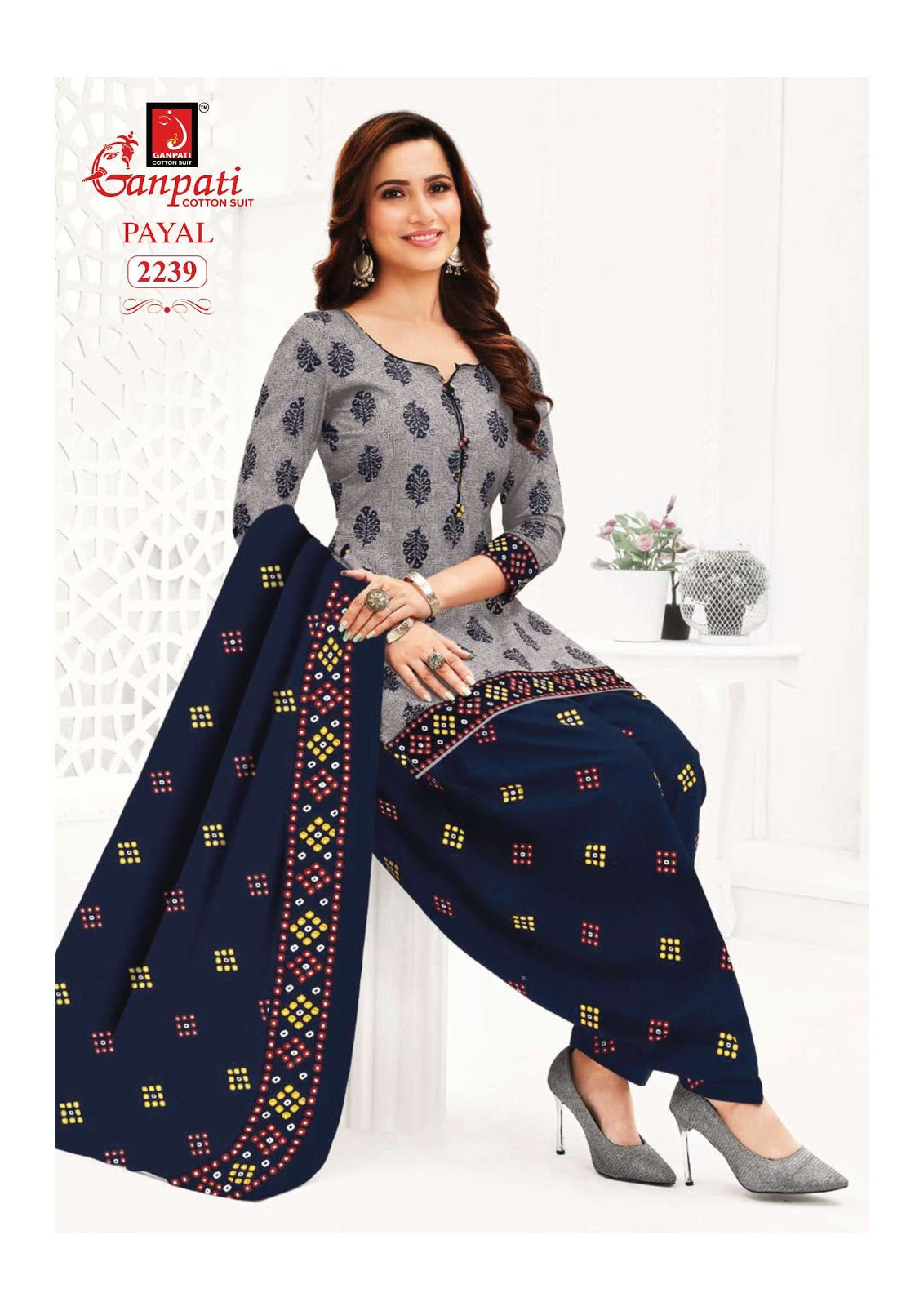 Payal Vol 8 Ganpati Readymade Cotton Patiyala Suits Wholesale