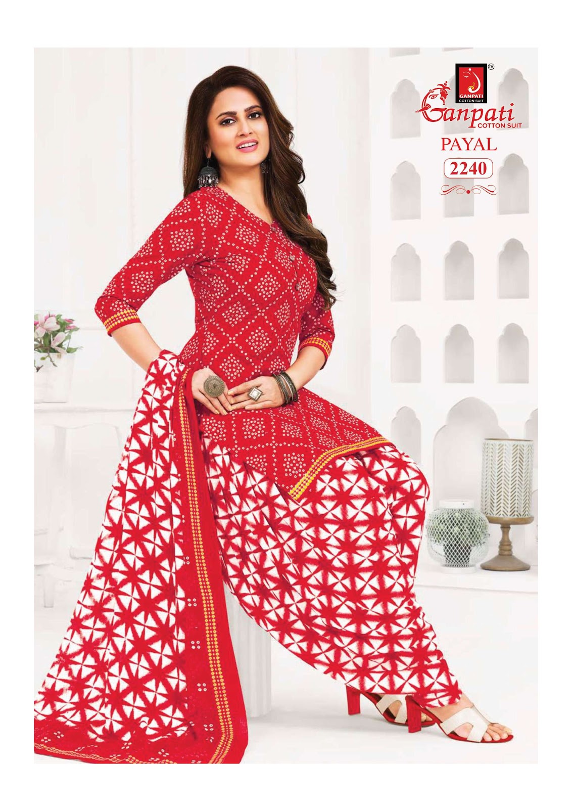 Payal Vol 8 Ganpati Readymade Cotton Patiyala Suits Wholesale
