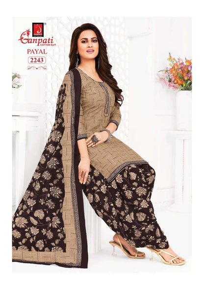 Payal Vol 8 Ganpati Readymade Cotton Patiyala Suits Wholesale